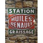 Plaque Maill E Huiles Renault Garage Atelier Les Plaques