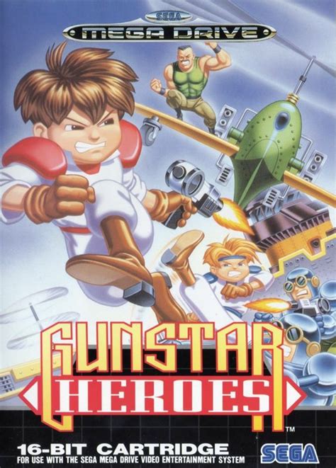 Gunstar Heroes 1993 Genesis Box Cover Art MobyGames