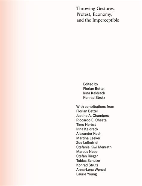 (PDF) Throwing Gestures. An Introduction