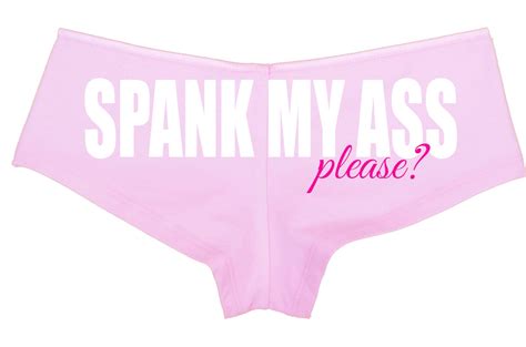 SPANK My ASS PLEASE Boy Short Panty Sexy Flirty Fun For Etsy