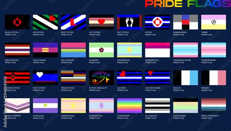 LGBT Sexual Identity Pride Flags Gender Collection Flag Of Gay Lesbian Transgender Bisexual