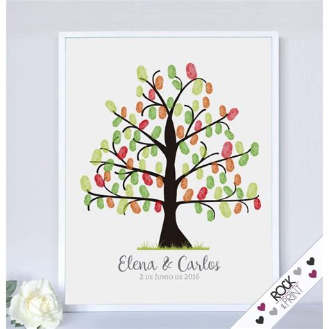 Árbol de huellas para bodas la idea inolvidable para tu fiestaun idea