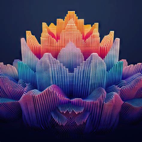 Abstract Lotus Flower Background Stock Illustration Illustration Of
