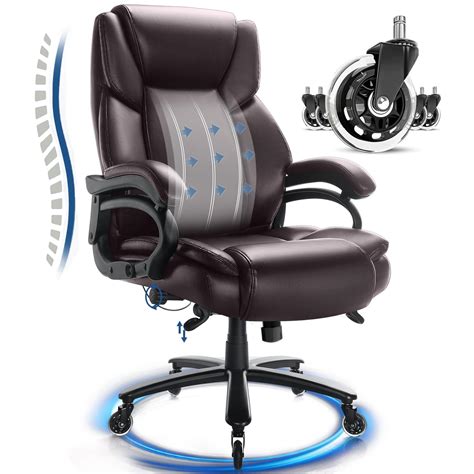 Buy Waleaf Big And Tall Office Chair 500lbs Adjustable Lumbar Support