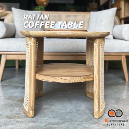 Rattan Side Coffee Table