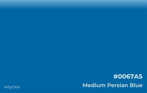 Medium Persian Blue Color Artyclick