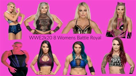 WWE2k20 8 Women Battle Royal YouTube