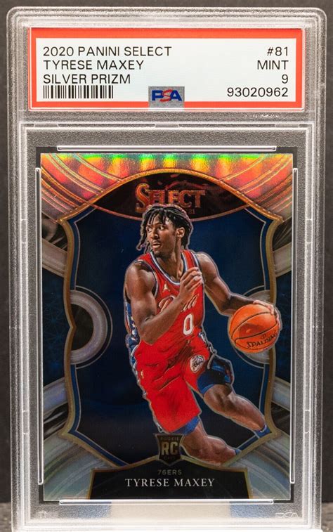 Tyrese Maxey Panini Select Silver Concourse Prizm Rc