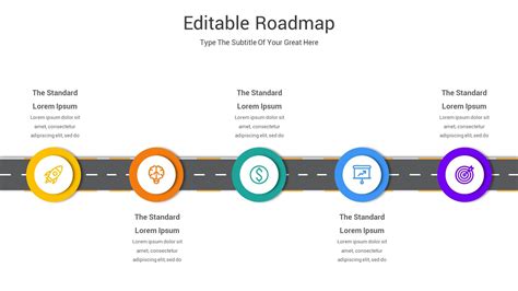 Editable Roadmap Powerpoint Template Powerpoint Templates Powerpoint Roadmap