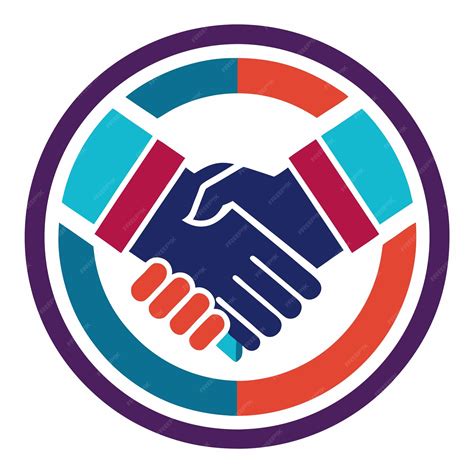 trustworthy handshake vector logo design  business  partnership