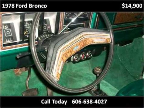 1978 Ford Bronco Used Cars Louisa KY YouTube