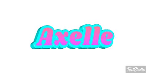 Axelle Name Animated  Logo Designs