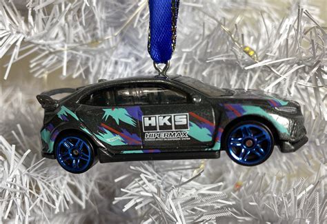 Personalized 2018 Honda Civic Type R Hot Wheels Ornament Handmade