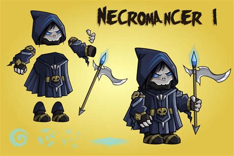 D Fantasy Necromancer Character Sprite Craftpix Net