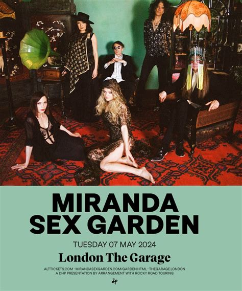 Miranda Sex Garden Tour May The Garage London Event Gig Details Tickets
