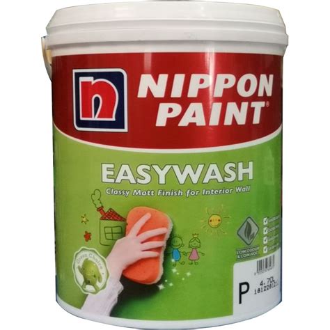 L Liter Easywash Nippon Paint Easy Wash Matt Finish Wall Paint