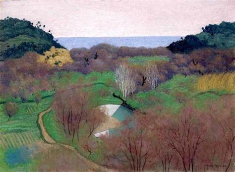 Landscape At Villeneuve Loubet Painting Felix Vallotton Oil Paintings