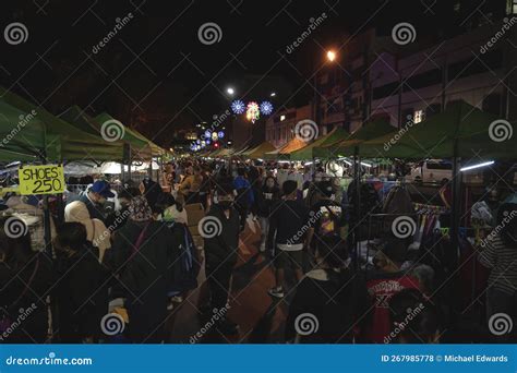 Baguio City Philippines Tourists And Locals Alike Visit The Night