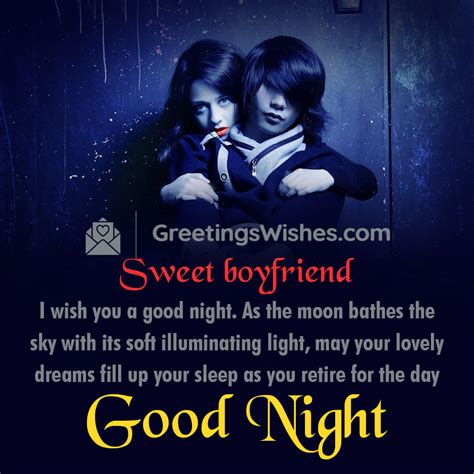 Good Night Messages to Boyfriend - Greetings Wishes