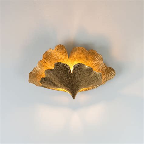 Wandleuchte Ginkgo Due In Gold Lampenwelt Ch