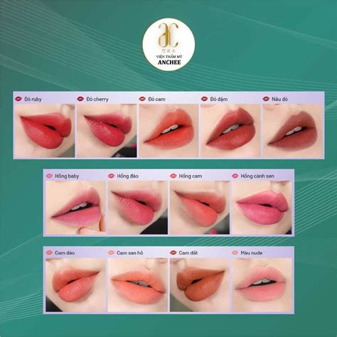 Bảng Màu Phun Môi Nào Đang HOT TREND Đẹp Nhất