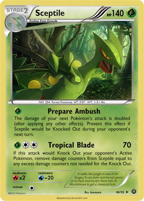 Sceptile Card Tv 4093 By Metoro On Deviantart