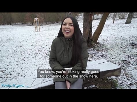 Public Agent Spanish Brunette Flashes Big Natural Tits In The Snow Xvideos