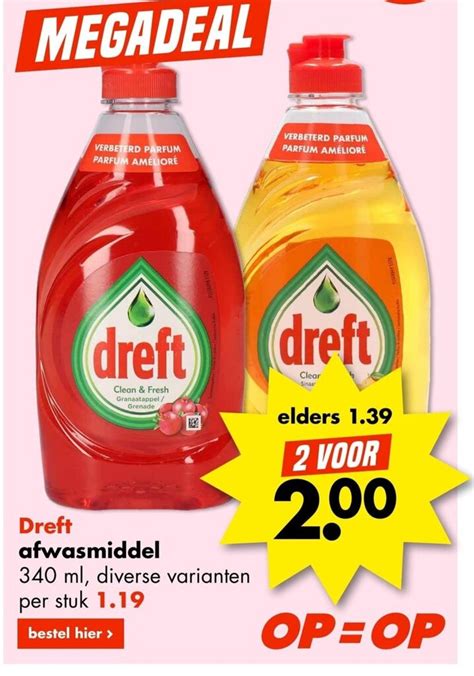 Dreft Afwasmiddel Ml Aanbieding Bij Wibra