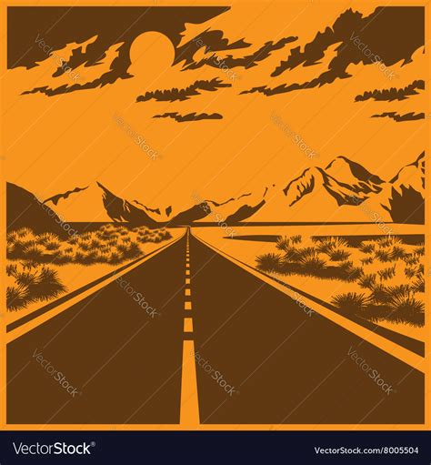 road royalty  vector image vectorstock