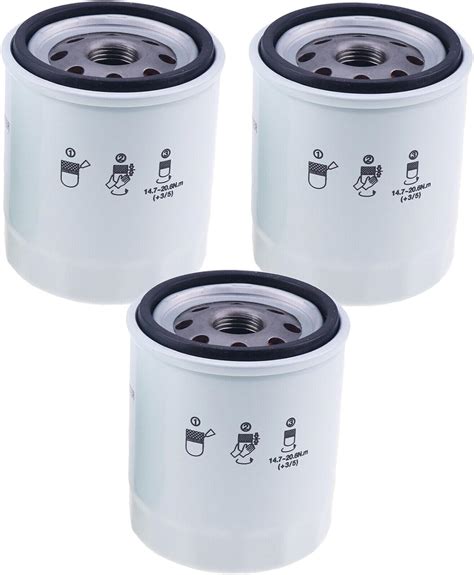 Ieqfue 3pcs 72201898 3710280m2 3710280m3 Engine Oil Filter Compatible With Massey