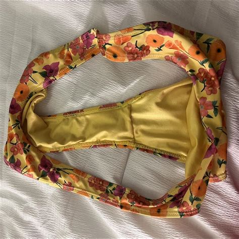 Women S Orange And Pink Bikini And Tankini Bottoms Depop