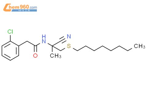 Benzeneacetamide Chloro N Cyano Methyl Octylthio