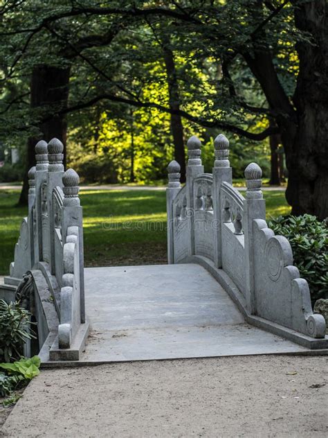 Small Decorative Concrete Bridge in the Park Stock Image - Image of ...