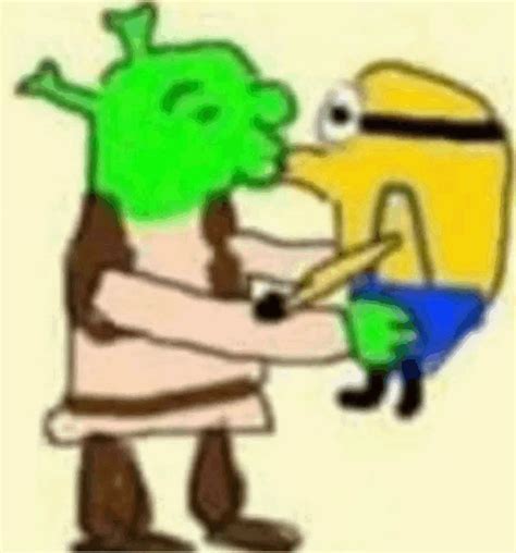 Shrek Minion Meme Shrek Minion Kiss Discover And Share S