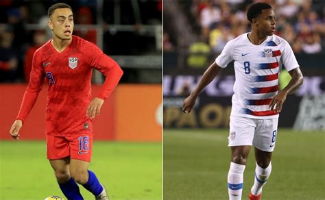 Usmnt Weston Mckennie Y Sergiño Dest Afuera De Los Concentrados De