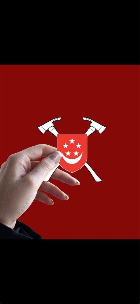 Bomba Singapura Firemen Vinyl Sticker Motorcycles Motorcycle