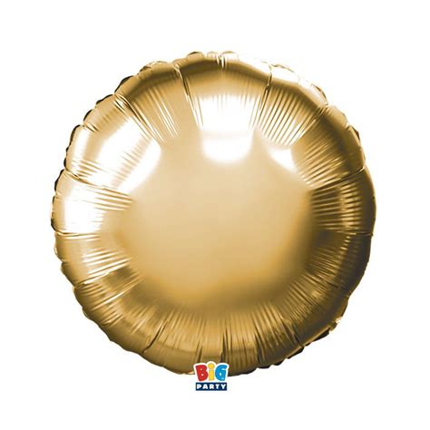 Partycolare Palloncino Mylar Tondo 18 45 Cm Oro Metal