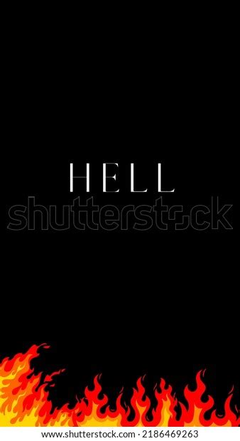 Black Background Hell Fire Theme Very Stock Illustration 2186469263 ...