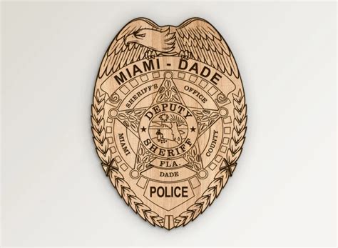 Miami Dade Florida Sheriff Badge Svg Fl County Sheriff Deputy Police