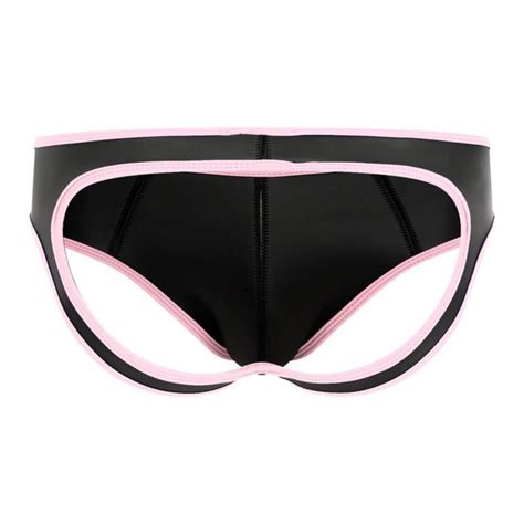 IEFIEL String Ouvert Homme Sexy Hot Sous Vêtements Jockstrap Gay Fesse Nu Lingerie de Nuit