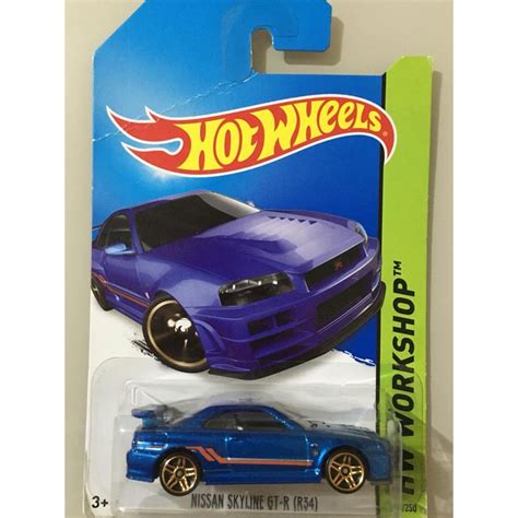 Hot Wheels Nissan Skyline GT R R34 Shopee Brasil