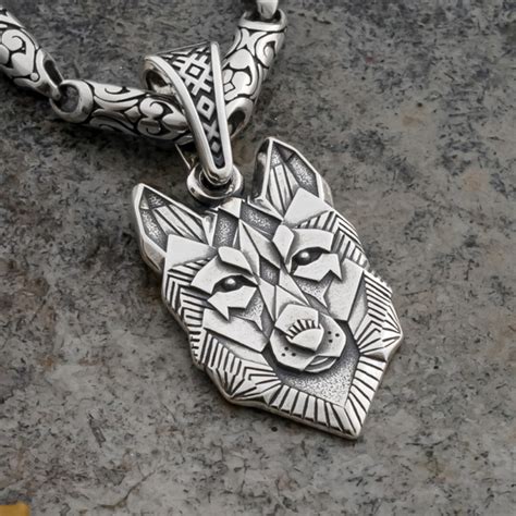 Оберег Славянский кулон Геометрический Волк серебро 925 купить на OZON ...
