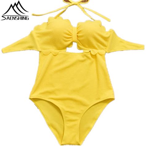 2018 New One Piece Swimsuit Women Summer Sexy Monokini Bikini One Piece Solid Color With Bust