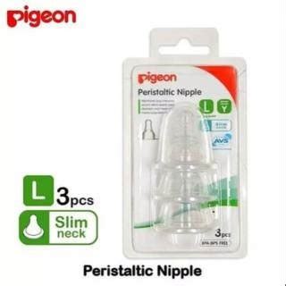 Jual PIGEON SofTouch Peristaltic PLUS Slim Neck Nipple Blister ISI 3 PC