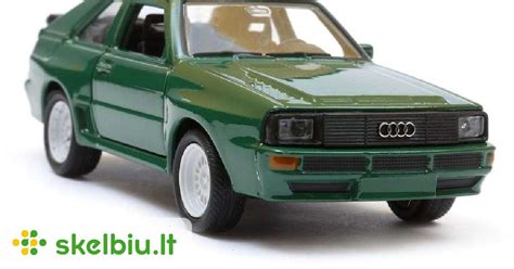 Audi Sport Quattro Zalias Modeliukas 1 34 Welly Skelbiu Lt