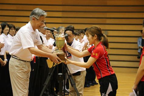 閉会式 第23回山梨中央銀行杯山梨県ママさんバレーボール大会 山梨中央銀行