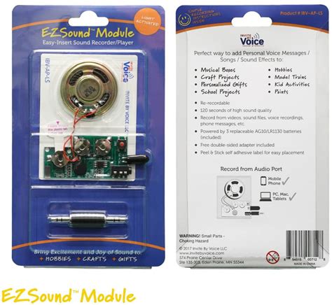 Ezsound Module Light Activated Easy To Record Seconds