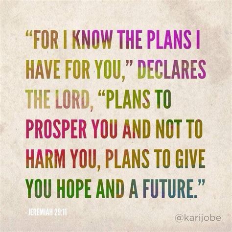 Jeremiah 29 11 ESV 11 For I Know The Plans I Have For You Declares