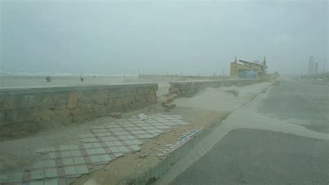 Karachi Sea View Thunderstorm Dust Storm Fast Air Youtube