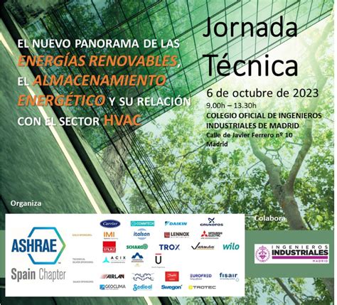 Ashrae y Coiim organizan una jornada técnica sobre el nuevo panorama de